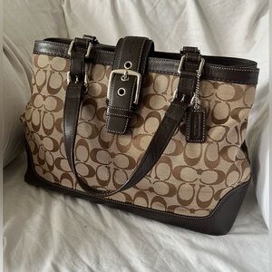 Coach Hampton Signature Satchel
